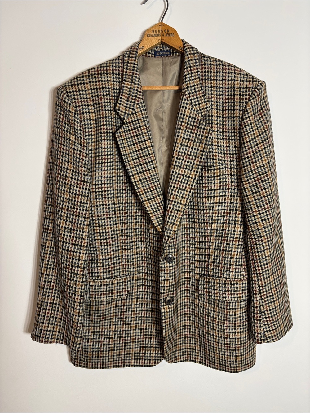 Vintage Jean Pierre Wool Plaid Blazer